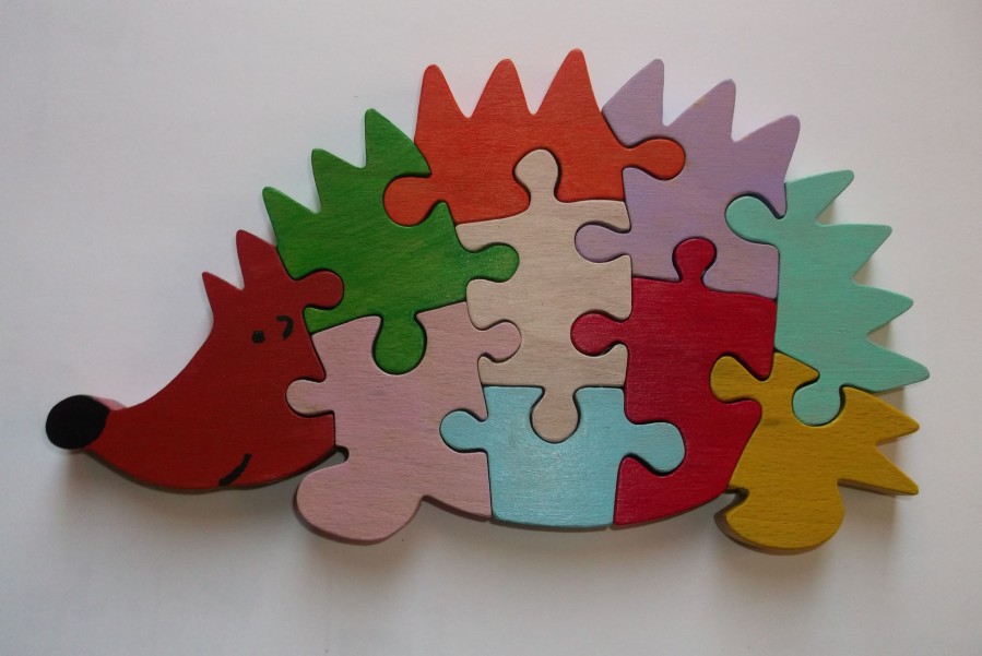 Puzzle en bois bébé pour l'apprentissage et la patience